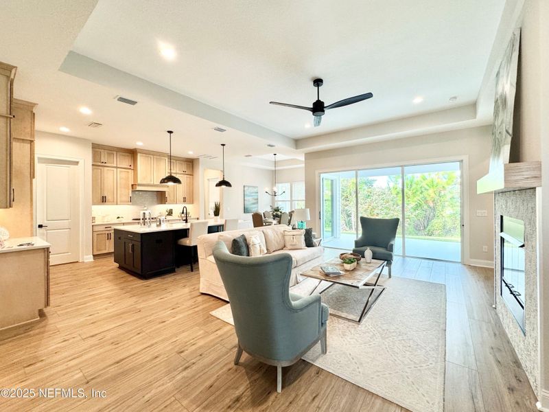 Furnished interior view inside a new home in Marshes of Madeira, St. Augustine (Image 24). Furnished interior view inside a new home in Marshes of Madeira, St. Augustine (Image 24).