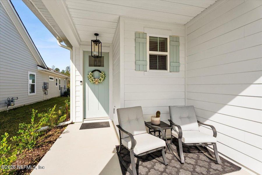 Exterior details and patio area of a home in SilverLeaf Village, St. Augustine (Image 18).