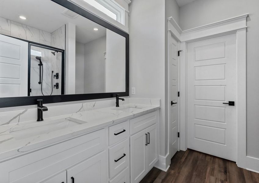 Enjoy a walk-in shower in the master bath.