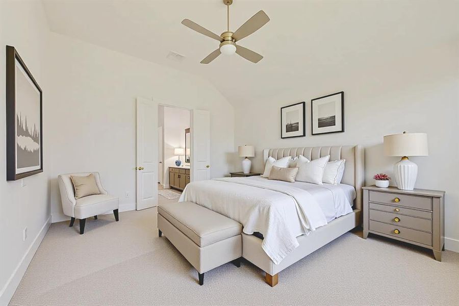 Furnished interior view inside a new home in Hillside Village, Celina (Image 14). Furnished interior view inside a new home in Hillside Village, Celina (Image 14).