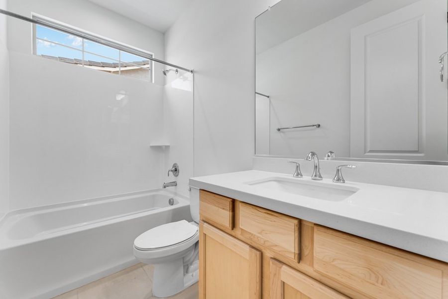 Representative furnished interior of a home built from the Denali by Taylor Morrison in Ellsworth Ranch Voyage Collection, Queen Creek (Image 19).