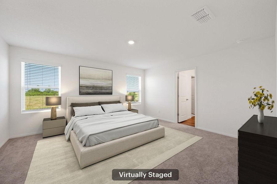 Furnished interior view inside a new home in Cottonwood Farms, Hutto (Image 6). Furnished interior view inside a new home in Cottonwood Farms, Hutto (Image 6).