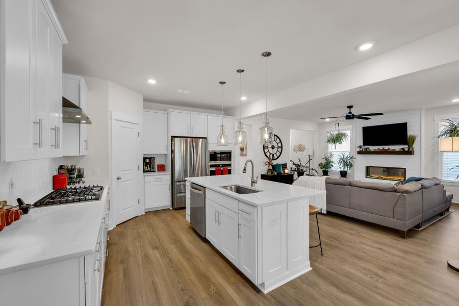 Furnished interior view inside a new home in Jasmine Point at Lakes of Cane Bay, Summerville (Image 26).