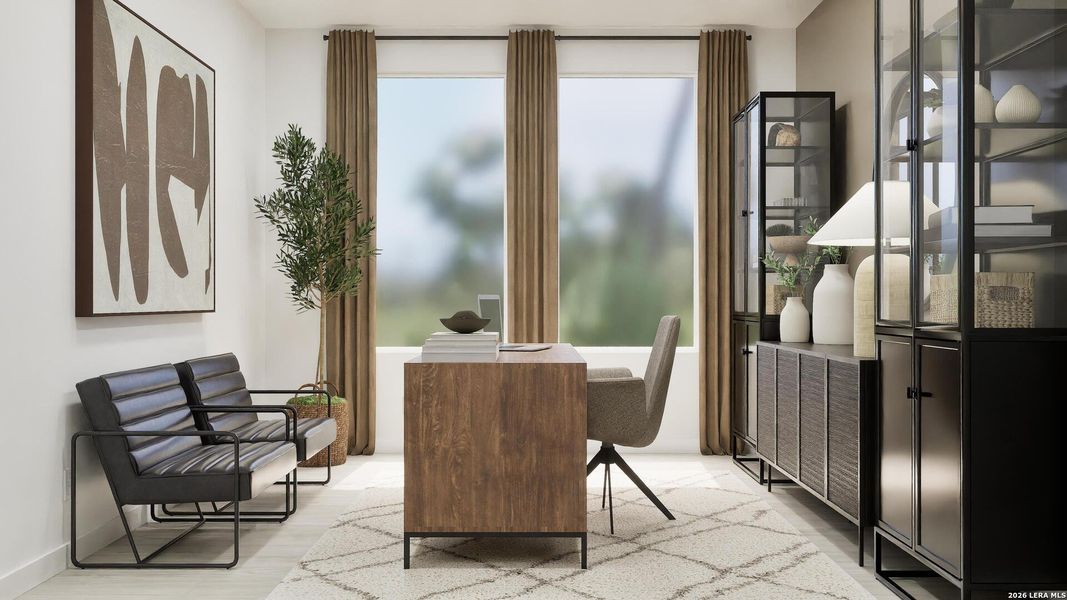 Furnished interior view inside a new home in Voss Farms, New Braunfels (Image 6).