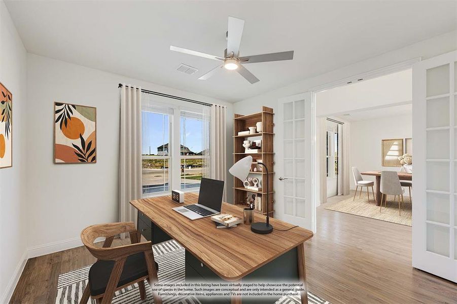 Furnished interior view inside a new home in Wildflower Ranch 60-65, Justin (Image 16). Furnished interior view inside a new home in Wildflower Ranch 60-65, Justin (Image 16).