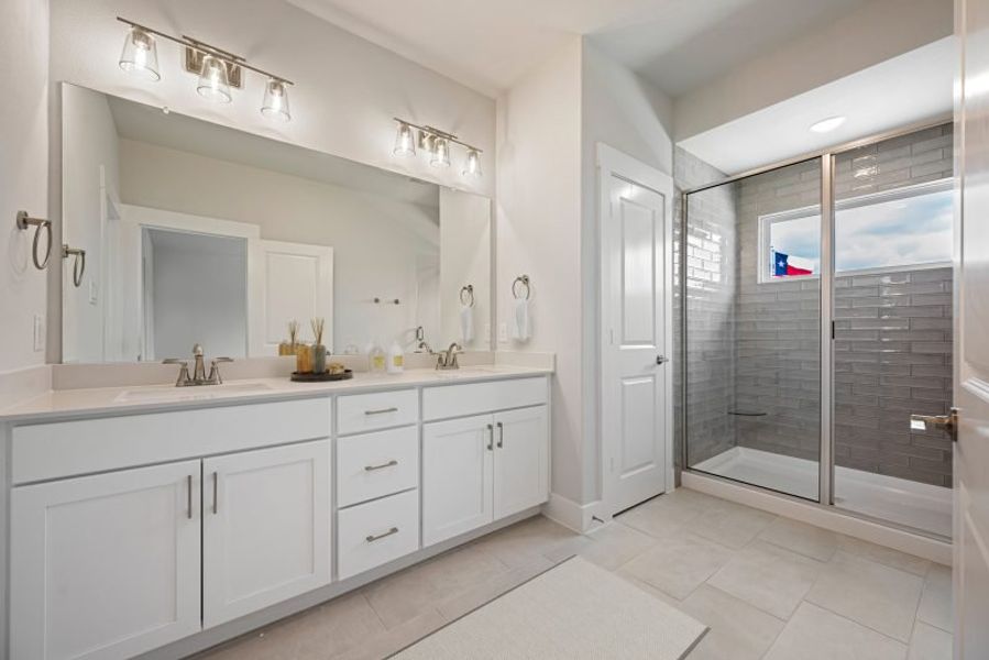 Furnished interior view inside a new home in Mosaic, Prosper (Image 21).