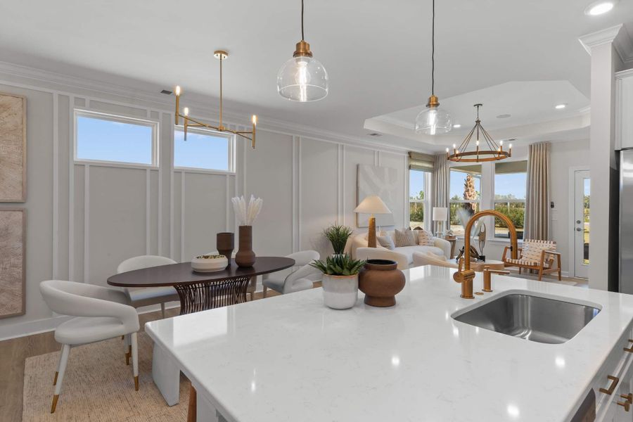 Representative furnished interior of a home built from the The Sunflower by Chesapeake Homes in Coastal Club of the Carolinas, Calabash (Image 10).