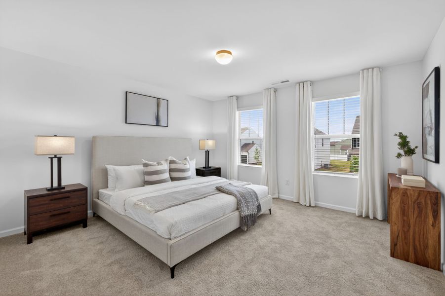 Furnished interior view inside a new home in Morgan Hills, Albemarle (Image 16).