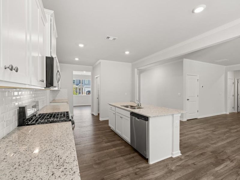 Furnished interior view inside a new home in Parkside at Carter Grove, Cartersville (Image 9).