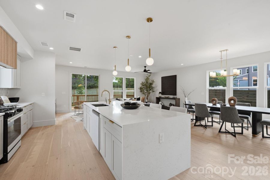 Furnished interior view inside a new home in , Charlotte (Image 15).