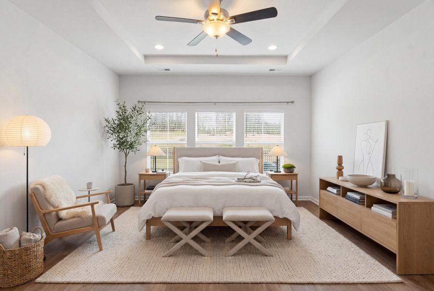Furnished interior view inside a new home in Horizons at Summers Corner | 55+, Summerville (Image 39).