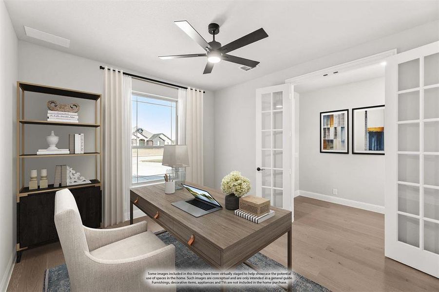Furnished interior view inside a new home in Crystal Lake Estates, Red Oak (Image 11).