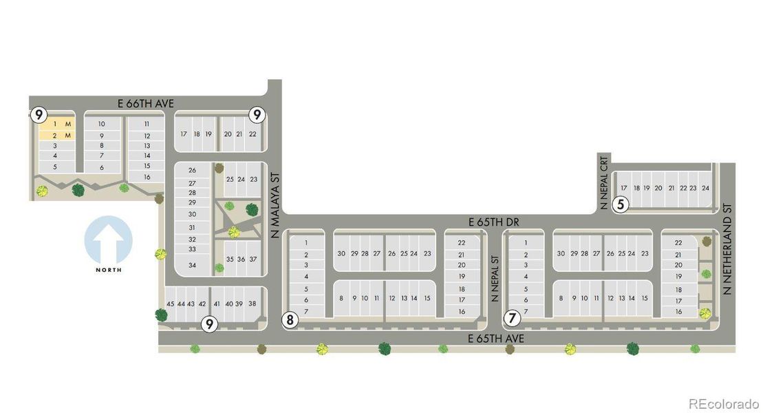 2D floor plan layout of this home in Skyview at High Point, Aurora, CO (Image 3).