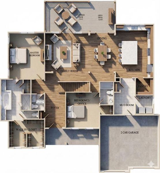 2D floor plan layout of this home in , Gainesville, GA (Image 4). 2D floor plan layout of this home in , Gainesville, GA (Image 4).