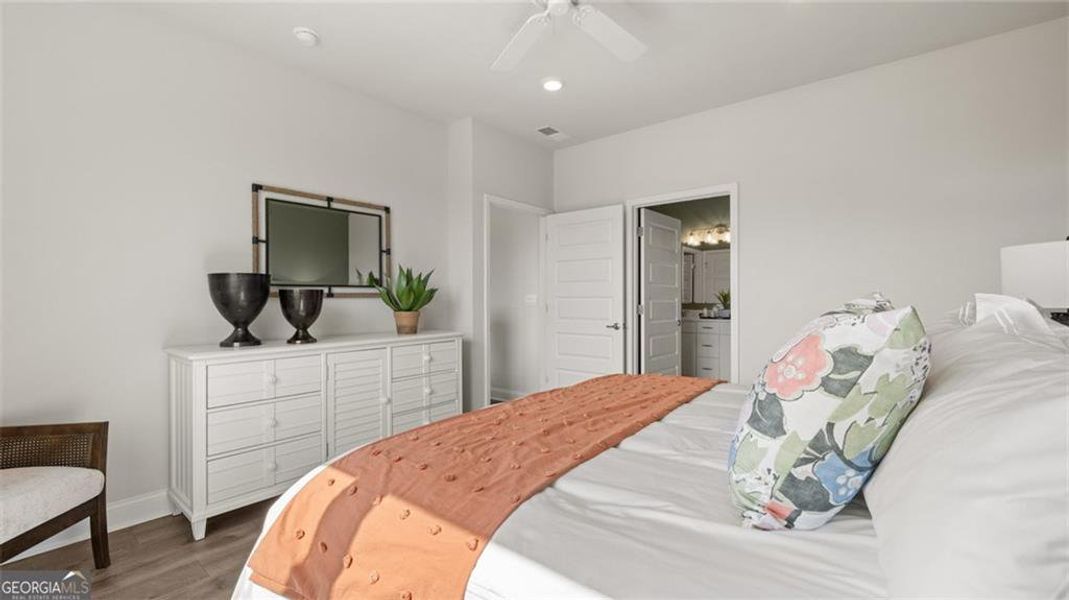 Furnished interior view inside a new home in Oak Ridge Meadows - Active Adult, Locust Grove (Image 24). Furnished interior view inside a new home in Oak Ridge Meadows - Active Adult, Locust Grove (Image 24).