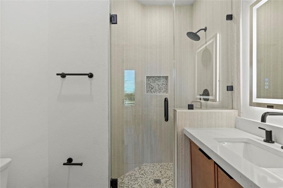 Furnished interior view inside a new home in , Dallas (Image 9).