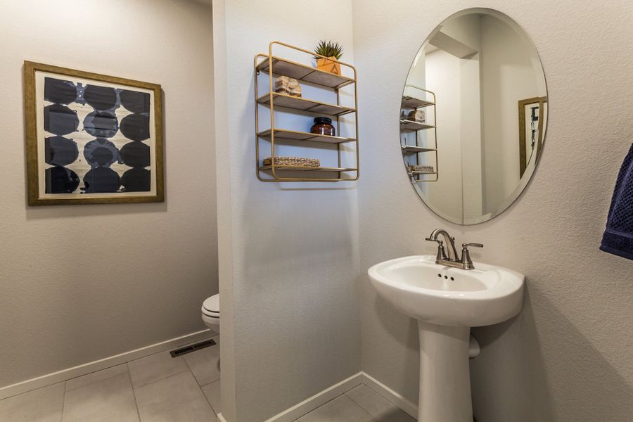 Representative furnished interior of a home built from the Newton by Hartford Homes in Trailside, Timnath (Image 35).