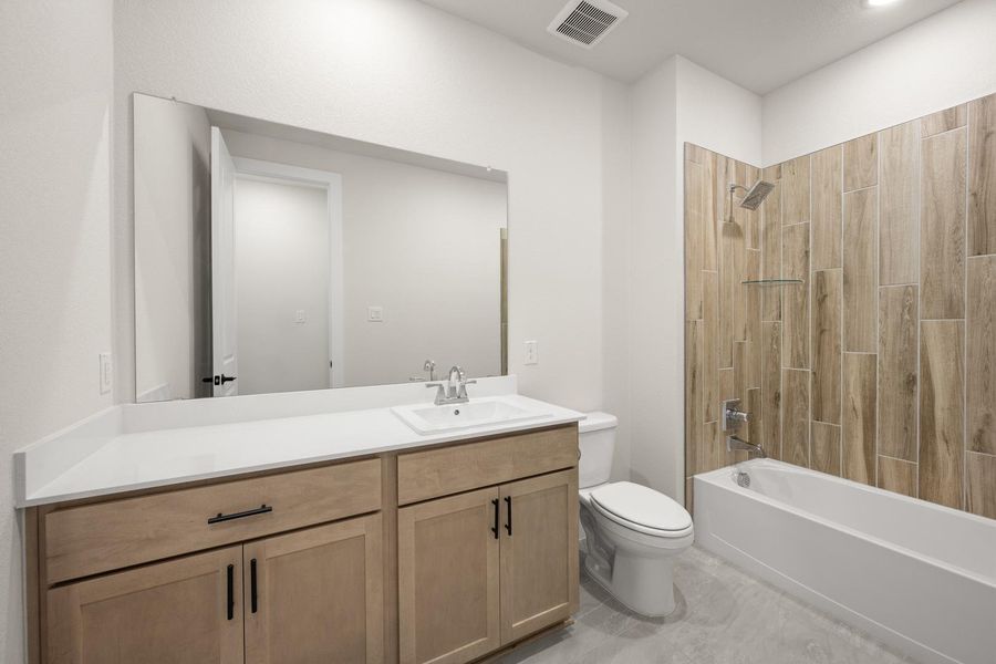 Furnished interior view inside a new home in Treeline, Justin (Image 13).