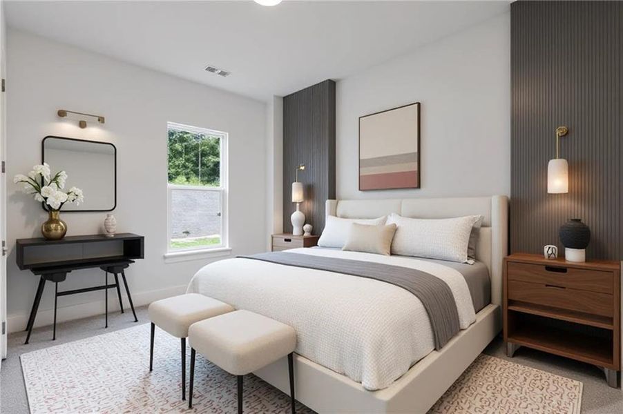 Furnished interior view inside a new home in Traditions of Braselton, Jefferson (Image 11).