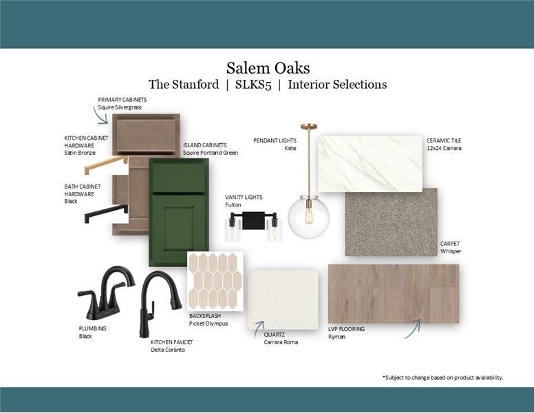Sample of building materials used in homes in Salem Oaks, Murfreesboro (Image 47).