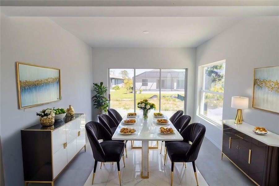 Furnished interior view inside a new home in , Rotonda West (Image 8).