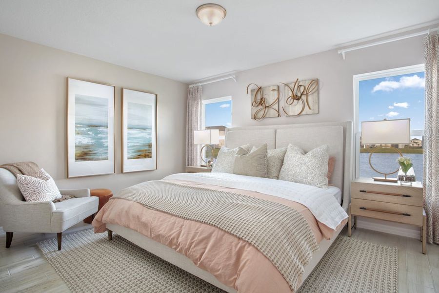 Representative furnished interior of a home built from the 1511 Modeled by KB Home in Gardens at Waterstone I, Palm Bay (Image 6).