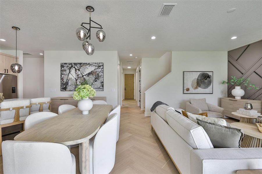 Furnished interior view inside a new home in , Tampa (Image 10). Furnished interior view inside a new home in , Tampa (Image 10).