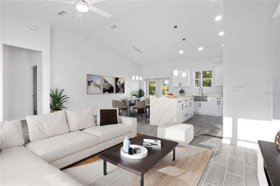 Furnished interior view inside a new home in , Ocala (Image 9).