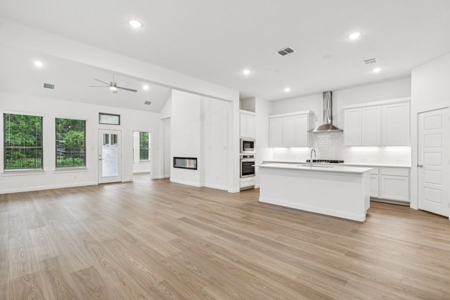 Open First Floor in the Picasso II home plan by Trophy Signature Homes – REPRESENTATIVE PHOTO