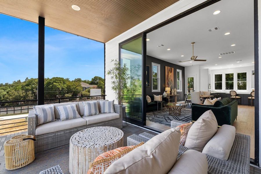 Exterior details and patio area of a home in , Austin (Image 4).