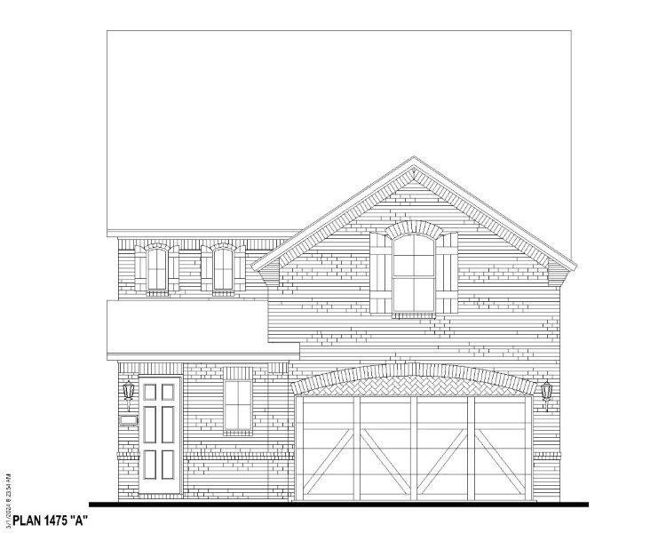 Plan 1475 Elevation A