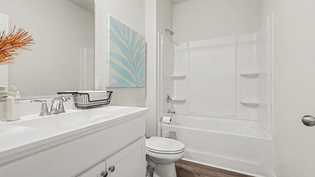 Furnished interior view inside a new home in The Bluffs at Mill Creek, Florence (Image 14).