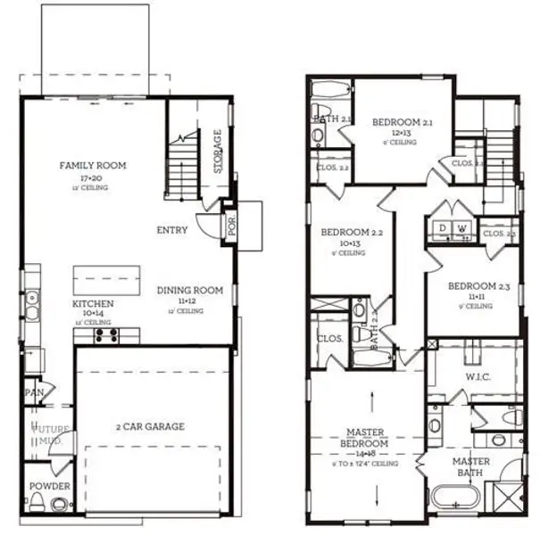 The floor plan for 9803 Hope Harbor.