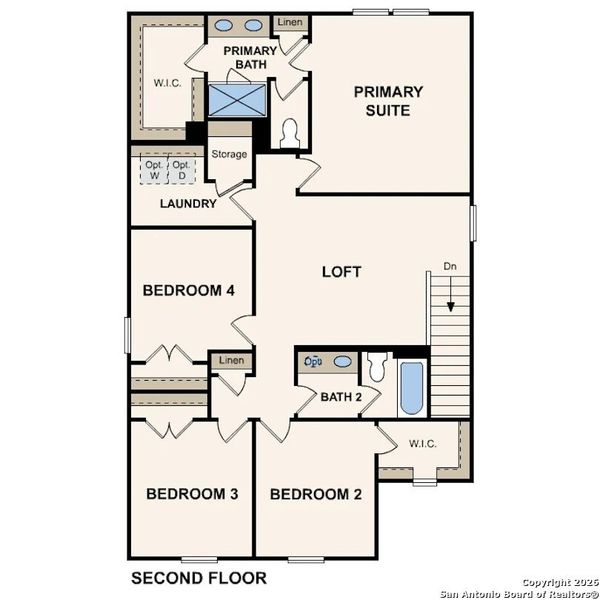 2D floor plan layout of this home in Senna, Leon Valley, TX (Image 3).