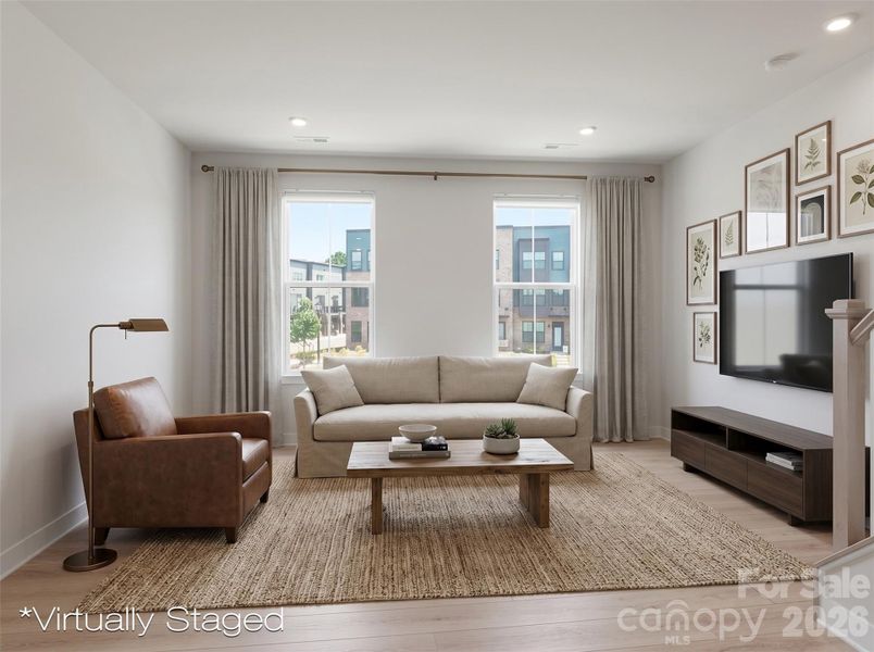 2nd floor Living Space - virtually staged 2nd floor Living Space - virtually staged