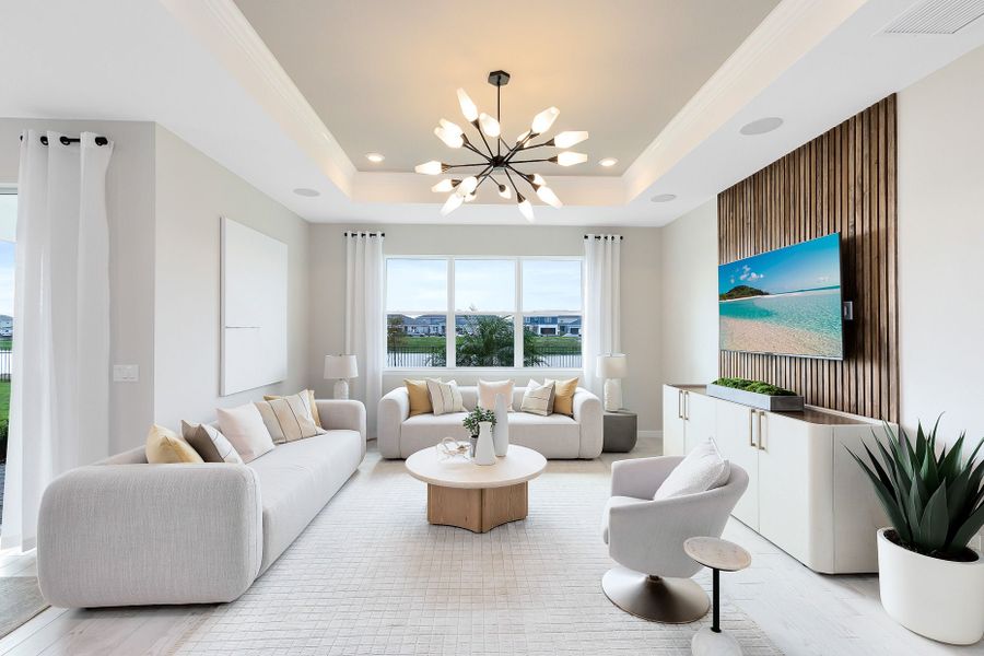 Furnished interior view inside a new home in Canopy Preserve, Deland (Image 5).