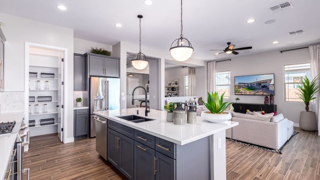 Representative furnished interior of a home built from the Windsor by Taylor Morrison in Legado Landmark Collection, Queen Creek (Image 53).