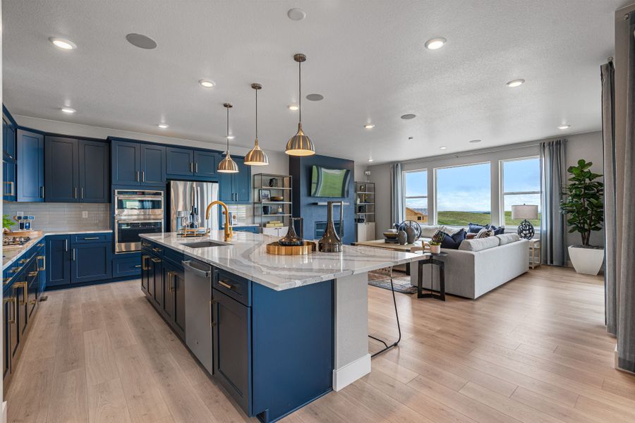 Furnished interior view inside a new home in Trailstone, Arvada (Image 15).