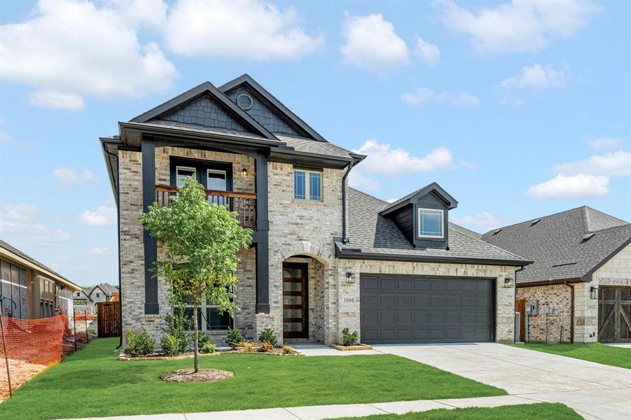 Front exterior of a new home in Anderson Crossing, Trenton, TX, highlighting curb appeal (Image 1). Front exterior of a new home in Anderson Crossing, Trenton, TX, highlighting curb appeal (Image 1).
