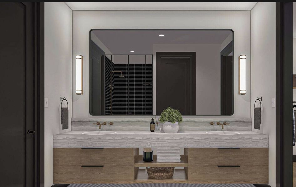 Representative furnished interior of a home built from the Sterling by Zeal Home Builders in Saddle Crest Estates, Weatherford (Image 12).