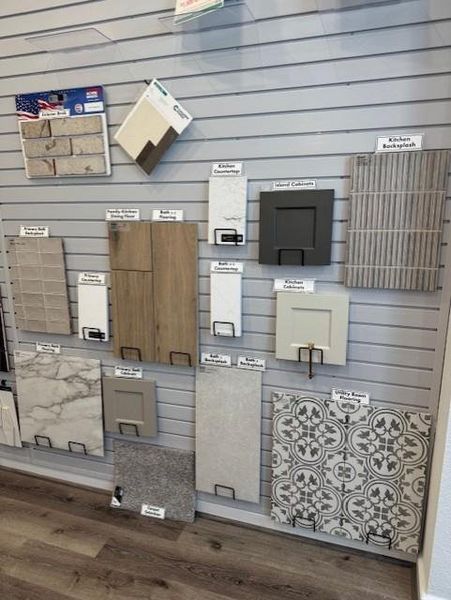 Sample of building materials used in homes in Meridiana, Manvel (Image 25).