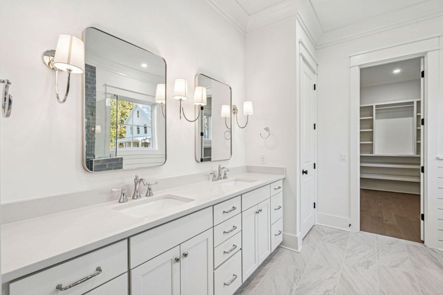 Furnished interior view inside a new home in , Awendaw (Image 11).