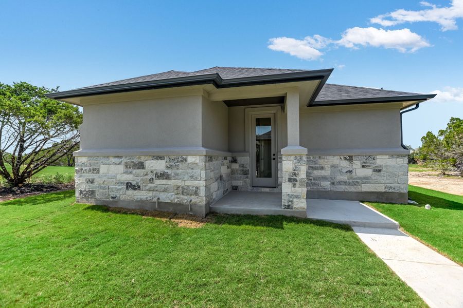 Representative exterior details of a home built from the Casita by Giddens Homes in Burnet Hilltop Estates, Cedar Park (Image 42).