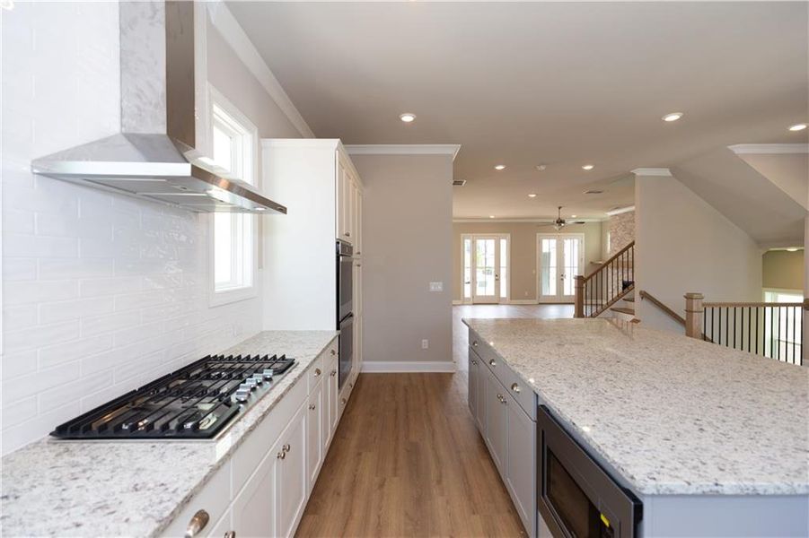 Furnished interior view inside a new home in Waterside Single Family, Peachtree Corners (Image 10). Furnished interior view inside a new home in Waterside Single Family, Peachtree Corners (Image 10).