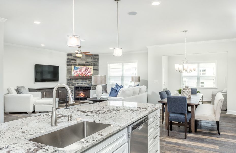 Furnished interior view inside a new home in Solana, Durham (Image 13).