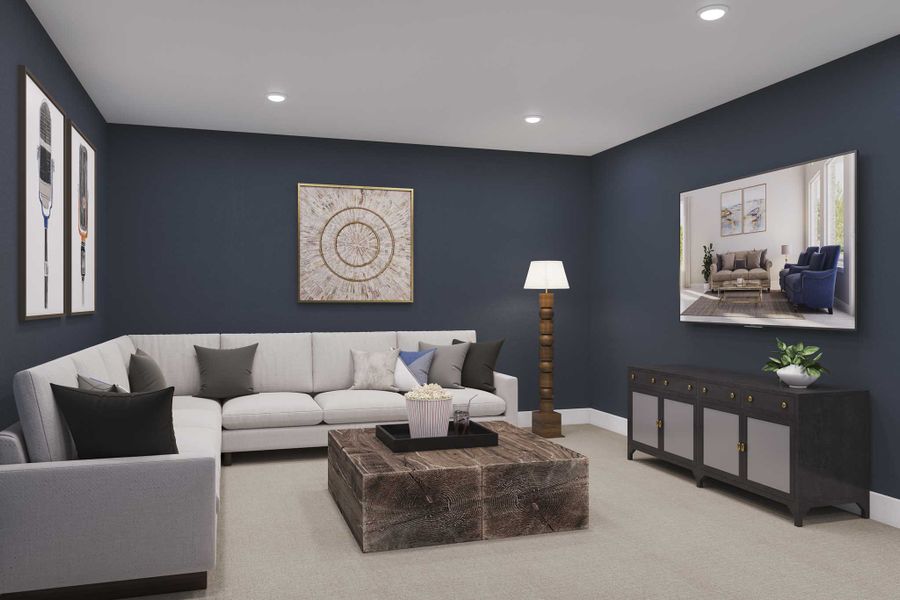 Furnished interior view inside a new home in Harvest Green 75′, Richmond (Image 18).