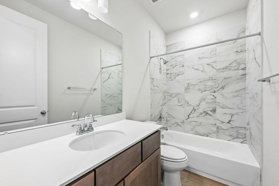 Furnished interior view inside a new home in Woodhavyn 50', Magnolia (Image 12).