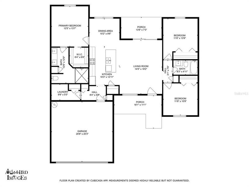 2D floor plan layout of this home in , Citrus Springs, FL (Image 3).