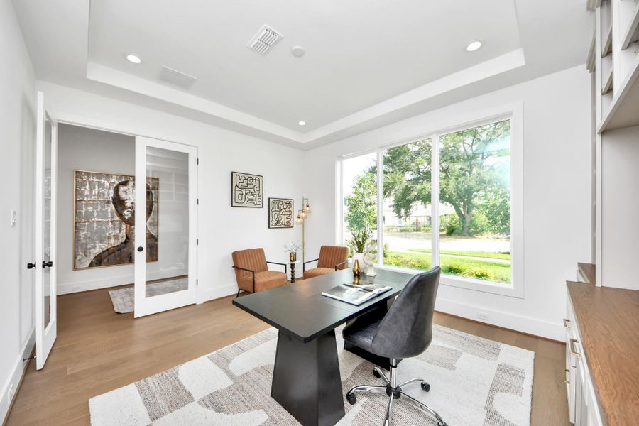 Furnished interior view inside a new home in , Houston (Image 25).