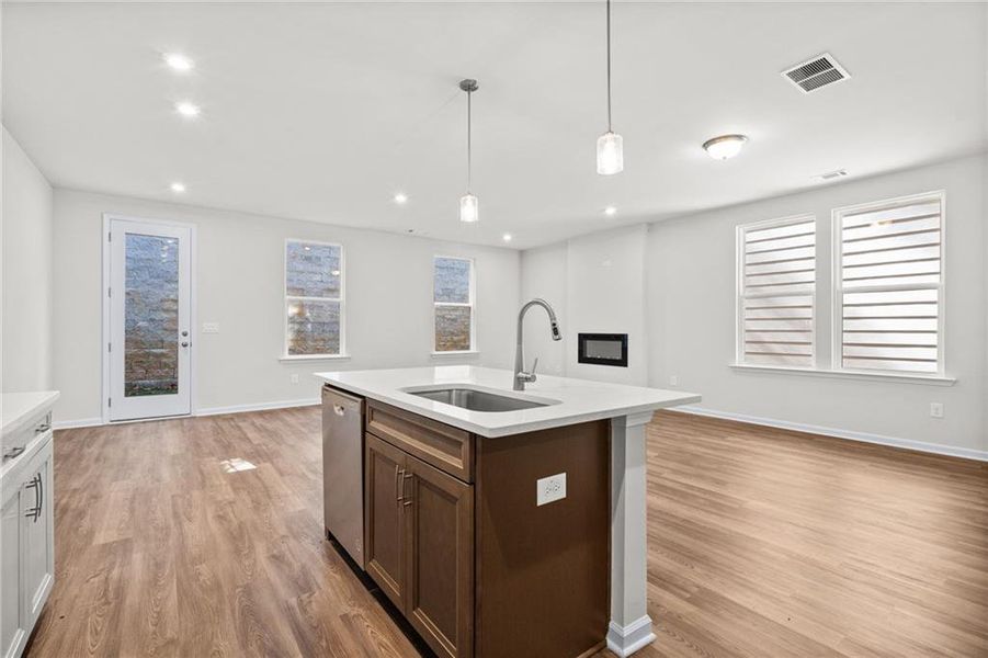 Furnished interior view inside a new home in The Village at Shallowford, Kennesaw (Image 10).